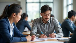 The image shows a chart explaining the SSC grading system in Bangladesh, detailing grades and GPA.